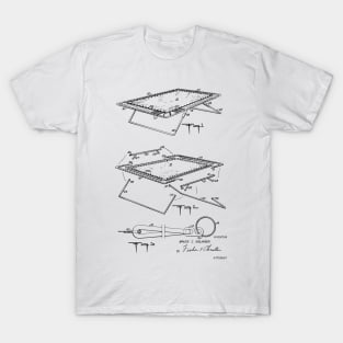 Trampoline Vintage Patent Hand Drawing T-Shirt